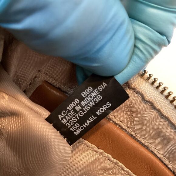 Michael Kors Saffiano Leather Signature Logo Mini Bag - Picture 16 of 16